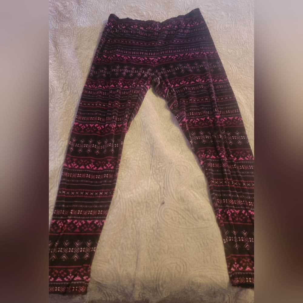 💜4/$20💜Women's Patterned Leggings - Pink and Black